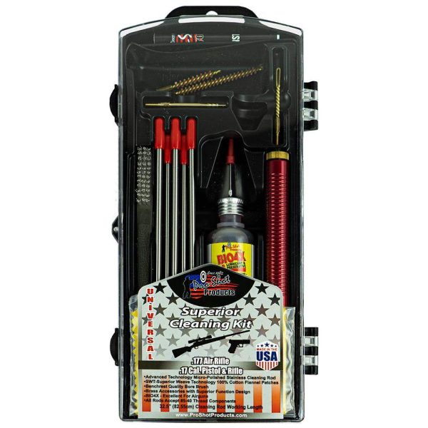 https3A2F2Fmedia.chattanoogashooting.com2Fimages2Fproduct2FPX17KIT2FPX17KIT-1.jpg Pro-Shot .177 Air Rifle/Pistol and .17 Cal. Multi Section Rod Cleaning Kit