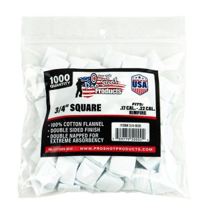 https3A2F2Fmedia.chattanoogashooting.com2Fimages2Fproduct2FPX3410002FPX341000-1.jpg Pro-Shot 3/4" Square 100% Cotton Patches 1000/ct