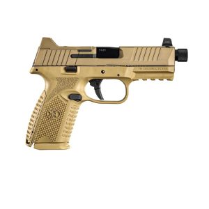 https3A2F2Fmedia.chattanoogashooting.com2Fimages2Fproduct2FRJ661017102FRJ66101710-1.jpg FN 509M Tactical Bundle Handgun 9mm Luger 10rd (5) Magazines 4.5" Threaded Barrel FDE Optics Ready