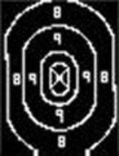 https3A2F2Fmedia.chattanoogashooting.com2Fimages2Fproduct2FRSB27C2FRSB27C.jpg Speedwell Official NRA Police Qualification Silhouette Target Repair Center - 500/Pack