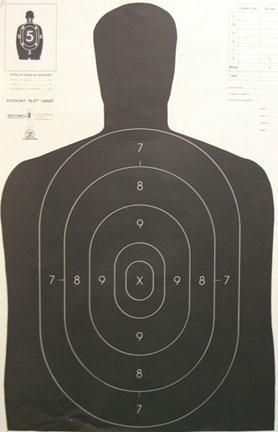 https3A2F2Fmedia.chattanoogashooting.com2Fimages2Fproduct2FRSB27E2FRSB27E.jpg Speedwell Official NRA Police Qualification Silhouette Police Silhouette - Black - 200/Pack