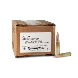 https3A2F2Fmedia.chattanoogashooting.com2Fimages2Fproduct2FRT201092FRT20109-1.jpg Remington UMC Loose Bulk Rifle Ammunition .300 AAC Blackout 220 gr. FMJ 1015 fps 200/ct (Bulk Pack)