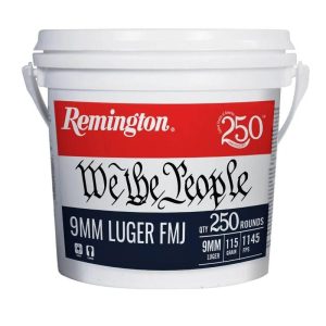https3A2F2Fmedia.chattanoogashooting.com2Fimages2Fproduct2FRT213852FRT213851.jpg Remington "We the People" Handgun Ammunition 9mm Luger 115gr FMJ 1145 fps 250/ct Bucket