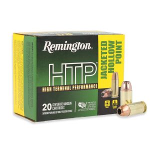 https3A2F2Fmedia.chattanoogashooting.com2Fimages2Fproduct2FRT214532FRT21453-1.jpg Remington HTP High Terminal Performance Handgun Ammo .45 Auto 185gr JHP 1000 fps 20/ct
