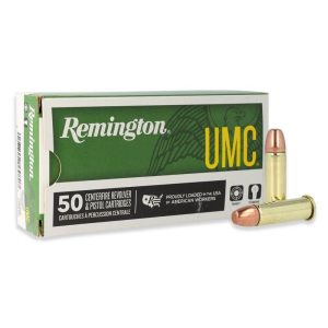 https3A2F2Fmedia.chattanoogashooting.com2Fimages2Fproduct2FRT237222FRT23722-1.jpg Remington UMC Handgun Ammunition .38 Super+P 130 gr FMJ 1215 fps 50/ct