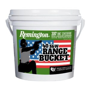 https3A2F2Fmedia.chattanoogashooting.com2Fimages2Fproduct2FRT239762FRT23976-1.jpg Remington UMC Range Bucket Handgun Ammunition .40 S&W 180 gr FMJ 990 fps 300/ct