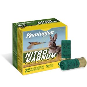 https3A2F2Fmedia.chattanoogashooting.com2Fimages2Fproduct2FRT266852FRT26685_1.jpg Remington Nitro Magnum Shotshells 12 ga 3 in 1-7/8 oz #6 1210 fps 25/ct