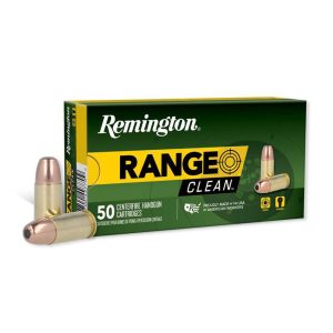 https3A2F2Fmedia.chattanoogashooting.com2Fimages2Fproduct2FRT276812FRT27681.jpg Remington Range Clean Handgun Ammunition 9mm Luger 115gr FN 1145 fps 50/ct