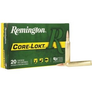 https3A2F2Fmedia.chattanoogashooting.com2Fimages2Fproduct2FRT277592FRT27759-1.jpg Remington Core-Lokt Rifle Ammunition 7mm Rem Ultra 150gr PSP 3230 fps 20/ct