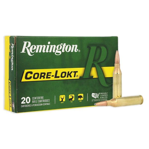 https3A2F2Fmedia.chattanoogashooting.com2Fimages2Fproduct2FRT278022FRT27802-1.jpg Remington Core-Lokt Rifle Ammunition .243 Win 100 gr PSP 2960 fps 20/ct