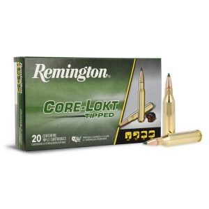 https3A2F2Fmedia.chattanoogashooting.com2Fimages2Fproduct2FRT290212FRT29021-1.jpg Remington Core-Lokt Tipped Rifle Ammunition 7mm Rem Mag 150gr PT 3130 fps 20/ct