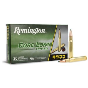 https3A2F2Fmedia.chattanoogashooting.com2Fimages2Fproduct2FRT290392FRT29039-1.jpg Remington Core-Lokt Tipped Rifle Ammunition .308 Win 150gr PT 2840 fps 20/ct