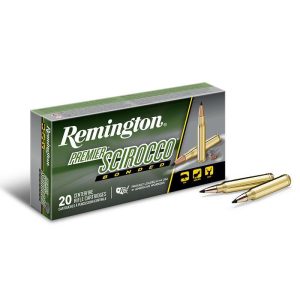 https3A2F2Fmedia.chattanoogashooting.com2Fimages2Fproduct2FRT293182FRT29318-1.jpg Remington Premier Scirocco Rifle Ammunition 30-06 Springfield 150 gr PT 2910 fps 20/ct
