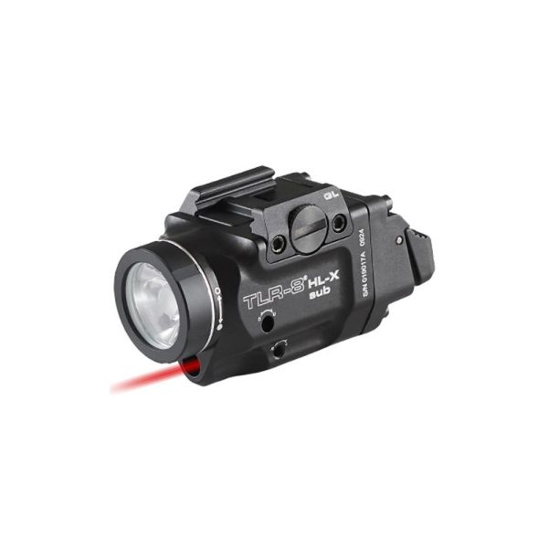 Streamlight TLR-8 HL-X Sub Handgun Weapon Light for Glock 43X/48 MOS 43X/48 Rail 1000 Lumens Black