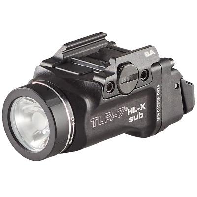 https3A2F2Fmedia.chattanoogashooting.com2Fimages2Fproduct2FSM695032FSM69503-1.jpg Streamlight TLR-7 HL-X Sub USB Weapon Light 1000 Lumens for Glock 43X/48 MOS Black
