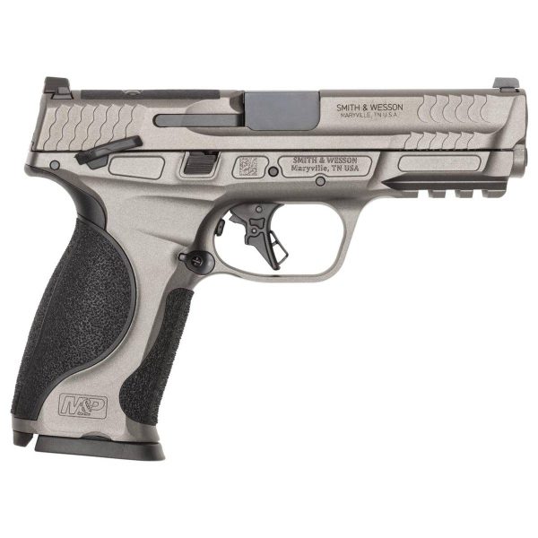 https3A2F2Fmedia.chattanoogashooting.com2Fimages2Fproduct2FSW142782FSW142784.jpg S&W M&P9 M2.0 Metal Optic Ready Handgun 9mm Luger 10rd Magazines(2) 4.25" Barrel Thumb Safety Load Indicator CA Compliant