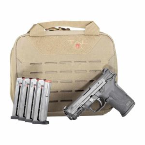 https3A2F2Fmedia.chattanoogashooting.com2Fimages2Fproduct2FSW146772Fe2455972-8874-4972-b0e3-9822eb2ed296.jpg Smith & Wesson M&P9 Shield EZ M2.0 Handgun Bundle 9mm Luger 8rd Magazines (5) 3.675" Barrel Black with Case
