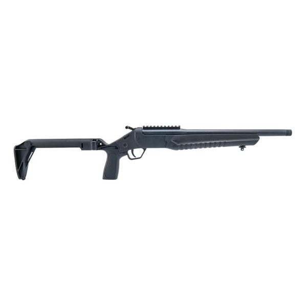 https3A2F2Fmedia.chattanoogashooting.com2Fimages2Fproduct2FTELWC0556BKFS2FTELWC300BBKFS1.jpg Rossi LWC Single Shot Rifle 5.56mm 16.5" Barrel Black Finish Folding Stock