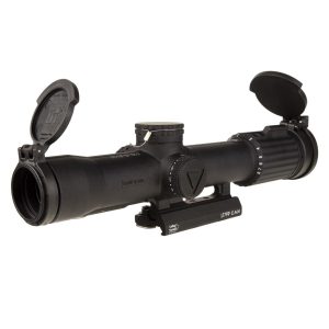https3A2F2Fmedia.chattanoogashooting.com2Fimages2Fproduct2FTR24000122FTR2400012.jpg Trijicon SCO VCOG Rifle Scope 1-8x28 FFP Red MRAD Tree Illum. Black with Flipcaps