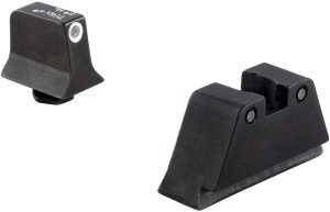 https3A2F2Fmedia.chattanoogashooting.com2Fimages2Fproduct2FTRGL201C66582FTRGL201C6658.jpg Trijicon Bright & Tough Night Sight Suppressor Night Sight Set for Glock - White Front/Black Rear with Green Lamps