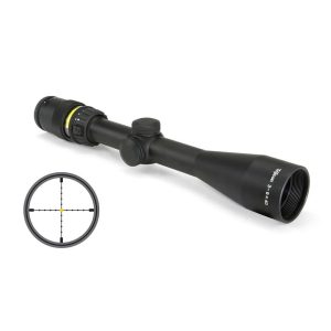 https3A2F2Fmedia.chattanoogashooting.com2Fimages2Fproduct2FTRTR2022FTRTR202-1.jpg Trijicon Accupoint Rifle Scope 3-9x40mm Mil-Dot Crosshair w/Amber Dot Reticle 33.8-11.3' FOV 3.6-3.2" ER Matte