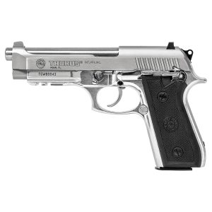 https3A2F2Fmedia.chattanoogashooting.com2Fimages2Fproduct2FTX1920159172FTX192015917-1.jpg Taurus 92 Handgun 9mm Luger 17rd Magazine 5" Barrel High polish Stainless Slide/ Black Grip
