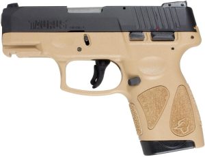 https3A2F2Fmedia.chattanoogashooting.com2Fimages2Fproduct2FTX1G2S931T2FTX1G2S931T.jpg Taurus G2S 9mm Luger 7rd Magazine 3.2" Barrel Black Slide/FDE Grip