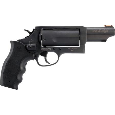 https3A2F2Fmedia.chattanoogashooting.com2Fimages2Fproduct2FTX2441031MAGVL2FTX2441031MAGVL1.jpg Taurus Judge Magnum Handgun .45 Colt/.410ga 5rd Capacity 3" Barrel Matte Black Oxide Finish Viridian Laser Grip
