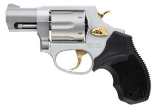 https3A2F2Fmedia.chattanoogashooting.com2Fimages2Fproduct2FTX2856029ULG2FTX285609ULG.jpg Taurus 856 Ultra Lite .38 Spl(+P) 6rds 2" Barrel Stainless w/Gold Accents