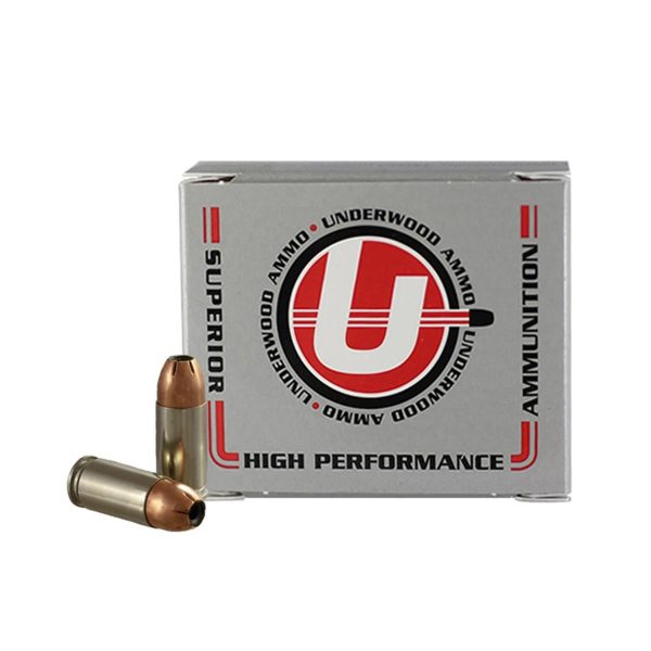https3A2F2Fmedia.chattanoogashooting.com2Fimages2Fproduct2FUB1122F9525ad02-1b38-493f-80bc-9a1b4a3cdf31.jpg Underwood Ammo Sporting Handgun Ammunition 9mm Luger 115 gr JHP 1400 fps 20/ct