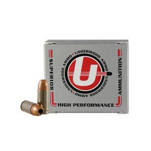 https3A2F2Fmedia.chattanoogashooting.com2Fimages2Fproduct2FUB1392FUB139.jpg Underwood Hunting & Self Defense Handgun Ammunition 9mm Luger(+P) 147gr JHP 1125 fps 20/ct