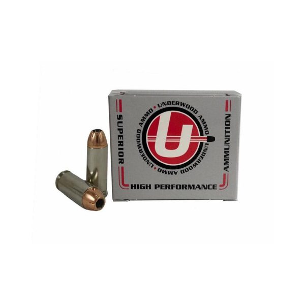 https3A2F2Fmedia.chattanoogashooting.com2Fimages2Fproduct2FUB2322FUB232.jpg Underwood Ammo XTP Jacketed Hollow Handgun Ammunition 10mm Auto 155gr JHP 1500 fps 20/ct