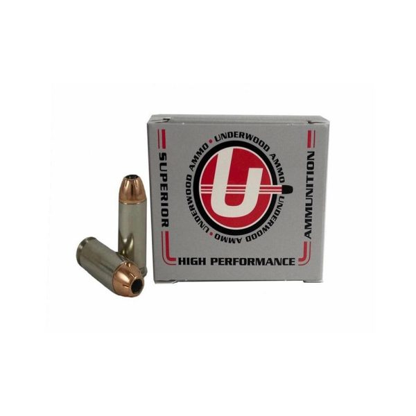 https3A2F2Fmedia.chattanoogashooting.com2Fimages2Fproduct2FUB2432FUB243.jpg Underwood Ammo XTP Jacketed Hollow Point Handgun Ammunition 10mm Auto 180gr JHP 1300 fps 20/ct