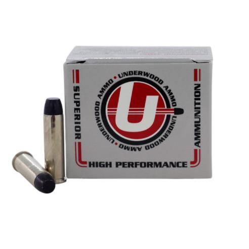 https3A2F2Fmedia.chattanoogashooting.com2Fimages2Fproduct2FUB7202FUB7201.jpg Underwood Ammo Lead Flat Nose Gas Check Handgun Ammunition 357 Mag 180gr LFN 1400 fps 20/ct