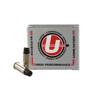 https3A2F2Fmedia.chattanoogashooting.com2Fimages2Fproduct2FUB7372FUB737.jpg Underwood Ammo Lead Keith-Type Semi-Wadcutter Gas Check Handgun Ammunition 44 Spl 255gr LSWC 1000 fps 20/ct