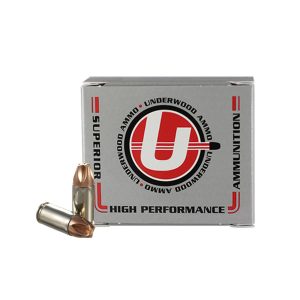 https3A2F2Fmedia.chattanoogashooting.com2Fimages2Fproduct2FUB8172FUB817.jpg Underwood Ammo Xtreme Defender Handgun Ammunition 9mmLuger (+P+) Luger 90gr Copper Monolithic 1550 fps 20/ct