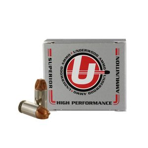 https3A2F2Fmedia.chattanoogashooting.com2Fimages2Fproduct2FUB8432FUB8431.jpg Underwood Ammo Xtreme Defender Ammunition .45 Auto 135gr Solid 1240 fps 20/ct