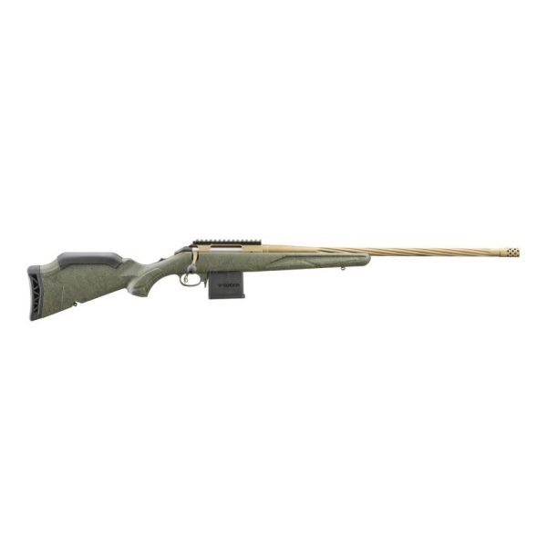 https3A2F2Fmedia.chattanoogashooting.com2Fimages2Fproduct2FUR469382FUR46938-1.jpg Ruger American Gen II Predator Rifle 204 Ruger 10rd Magazine 22" 1/2x28 Threaded Barrel Green