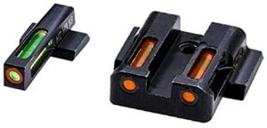 HIVIZ LiteWave H3 sight Orange/Green LitePipe/Orange front ring fits S&W Shield models