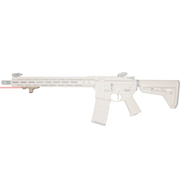 https3A2F2Fmedia.chattanoogashooting.com2Fimages2Fproduct2FVL91200382FVL9120038.jpg Viridian HS1 FDE Handstop with Red Laser M-LOK Mounting
