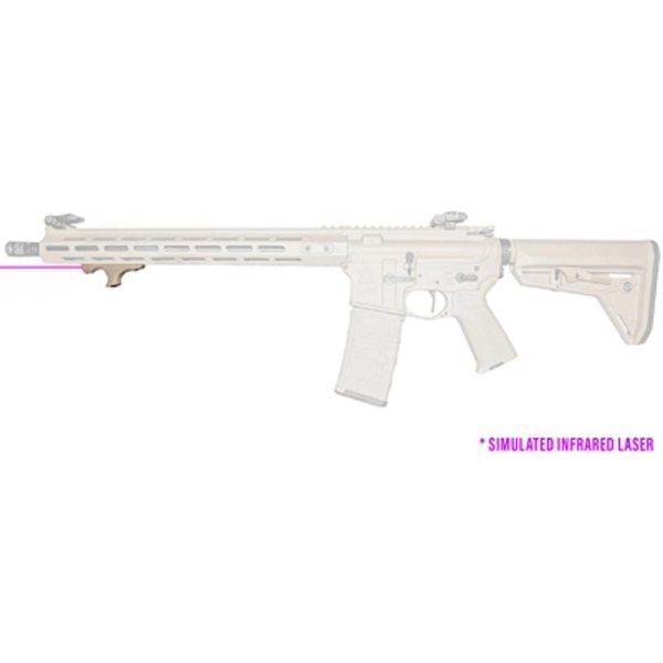 https3A2F2Fmedia.chattanoogashooting.com2Fimages2Fproduct2FVL91200622FVL9120062_1.jpg Viridian HS1 Hand Stop with Infrared Laser FDE with Picatinny Adapter
