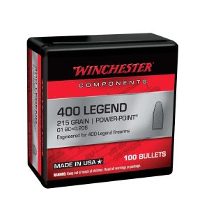 https3A2F2Fmedia.chattanoogashooting.com2Fimages2Fproduct2FWBWB400P215X2FWBWB400P215X-2.jpg Winchester Rifle Bullets 400 Legend POWERPOINT 215 GR 100/ct
