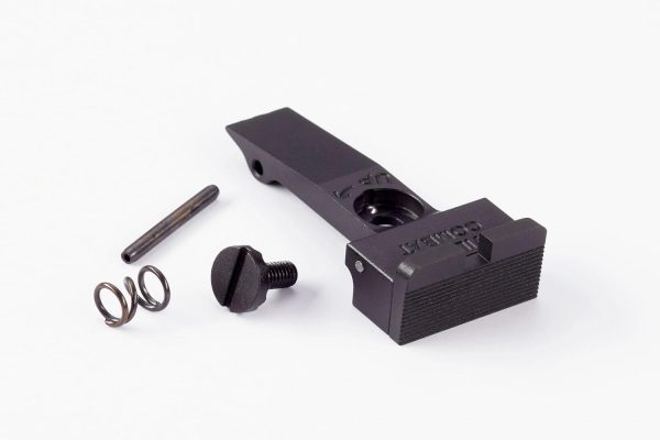https3A2F2Fmedia.chattanoogashooting.com2Fimages2Fproduct2FWC1034SQ2FWC1034SQ-1.jpg Wilson Combat Rear Sight for Colt 2020 Python/Anaconda Adjustable Serrated Blade Black with Square Notch