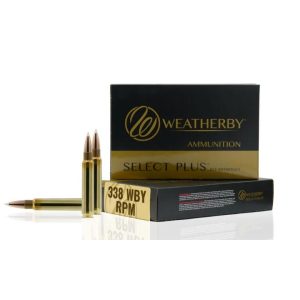 https3A2F2Fmedia.chattanoogashooting.com2Fimages2Fproduct2FWMH338225IL2FWMH338225IL.jpg Weatherby Select Plus Hornady Interlock Rifle Ammunition .338 WBY RPM 225gr PT 2800 fps 20/ct