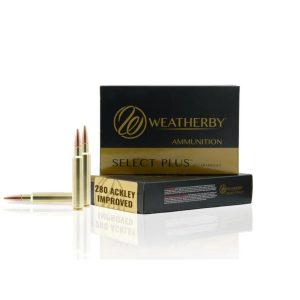https3A2F2Fmedia.chattanoogashooting.com2Fimages2Fproduct2FWMR280A168CHH2FWMR280A168CHH.jpg Weatherby Select Plus Classic Hybrid Rifle Ammunition .280 Ackley Improved 168 gr JHP 20/ct