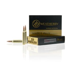 https3A2F2Fmedia.chattanoogashooting.com2Fimages2Fproduct2FWMR28NS180VLD2FWMR28NS180VLD1.jpg Weatherby Select Plus Rifle Ammunition 28 Nosler 180gr Berger VLD 3050 fps 20/ct