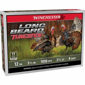 https3A2F2Fmedia.chattanoogashooting.com2Fimages2Fproduct2FWNLBT12L82FWNLBT12L81.jpg Winchester Long Beard Tungsten Shotshell 12ga 3.5" 2-3/4oz 1100 fps #8 5/ct