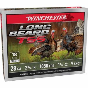 https3A2F2Fmedia.chattanoogashooting.com2Fimages2Fproduct2FWNLBTSS2892FWNLBTSS2891.jpg Winchester Long Beard TSS Shotshells 28ga 2-3/4" 1-1/4oz 1050 fps #9 5/ct