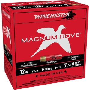 https3A2F2Fmedia.chattanoogashooting.com2Fimages2Fproduct2FWNMD12792FWNMD1279-1.jpg Winchester Magnum Dove Shotshells 12 ga 2-3/4" 1-1/4 oz 1400 fps #7.5 & #9 25/rds