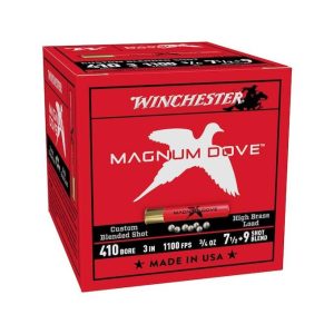 https3A2F2Fmedia.chattanoogashooting.com2Fimages2Fproduct2FWNMD413792FWNMD41379.jpg Winchester Magnum Dove Shotshell 410ga 3" 3/4oz 1100 fps #7.5&9 25/ct